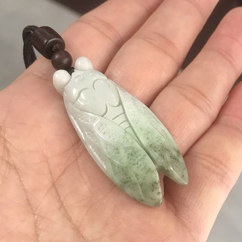 独玉金蝉一鸣惊人吊坠玉蝉助运玉挂件礼物天然南阳独山玉知了挂件