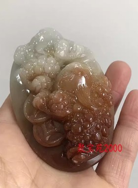 随身挂件男女文玩把玩件招财蟾蜍工艺礼品和田玉糖白玉金蟾手把件