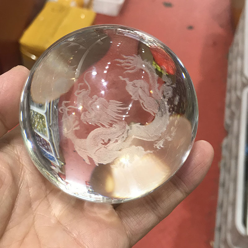 透明观音财神圆球人造水晶玻璃球客厅装饰办公桌摆饰白水晶球摆件,珠宝/钻石/翡翠,其他,淘宝优惠券,粉丝福利购,淘宝优惠卷