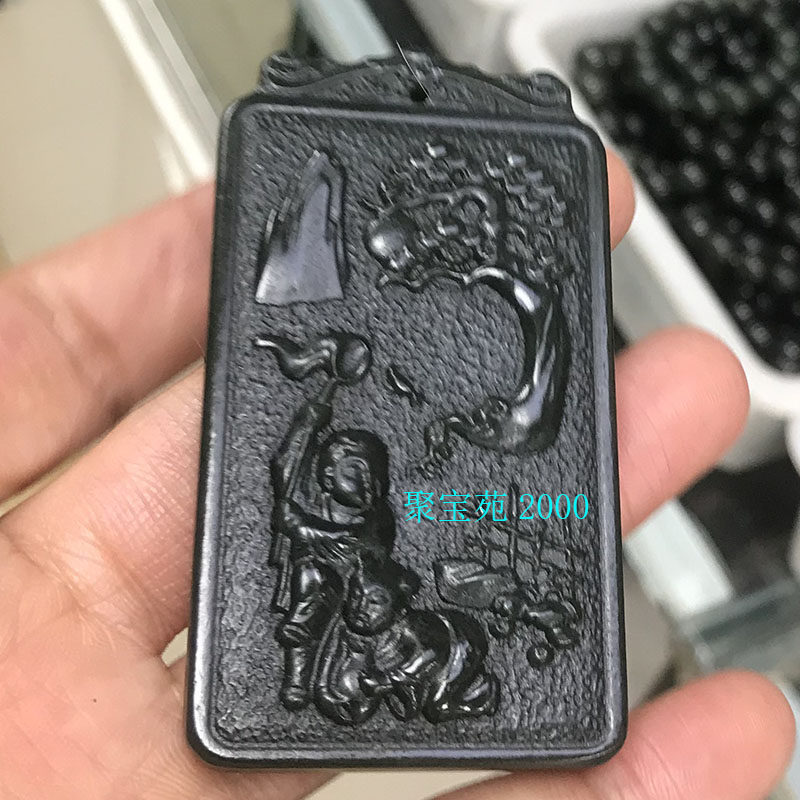 中式神像玉佩新婚合和仙童结婚礼物天然新疆和田玉合二仙童子挂件图片