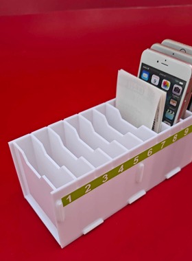 手机收纳盒保管架箱快递单钢化膜工具卡片桌面收纳整理亚克力透明