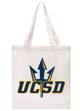 新品UCSD加利福尼亚大学圣迭戈分校帆布包纪念品单肩帆布袋购物袋