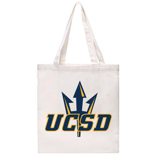 新品UCSD加利福尼亚大学圣迭戈分校帆布包纪念品单肩帆布袋购物袋