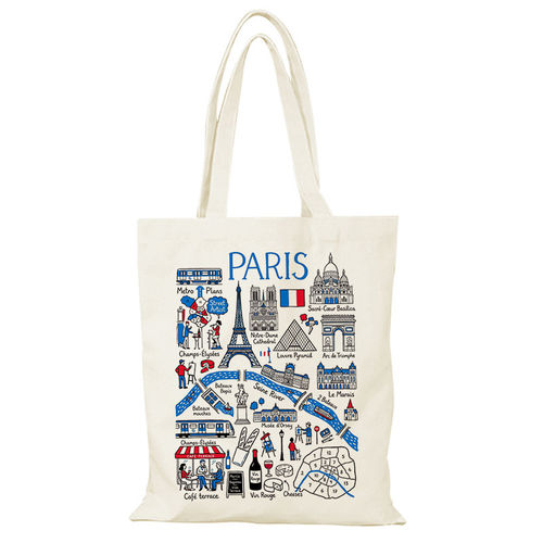 Paris帆布包法国巴黎帆布袋定制大容量环保购物袋外出手提客制