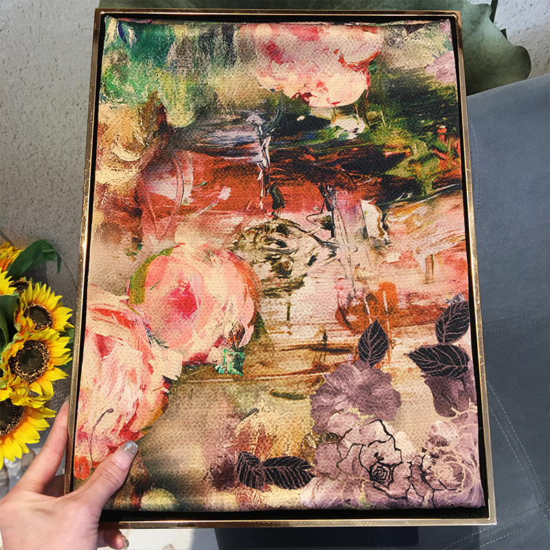 羿丞珍珠缎高端双面色真丝丝巾女