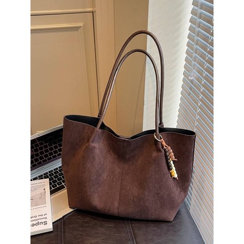 专柜品质外贸新款复古大容量托特包包女2025新款时尚休闲腋下单肩