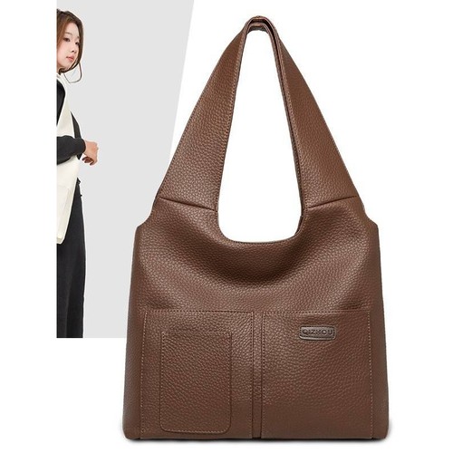 专柜品质韩国时尚百搭大容量通勤包新款复古休闲托特包简约质感腋