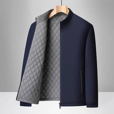 专柜品质中年男士外套棉服爸爸冬装保暖中老年男棉衣短版棉袄秋冬