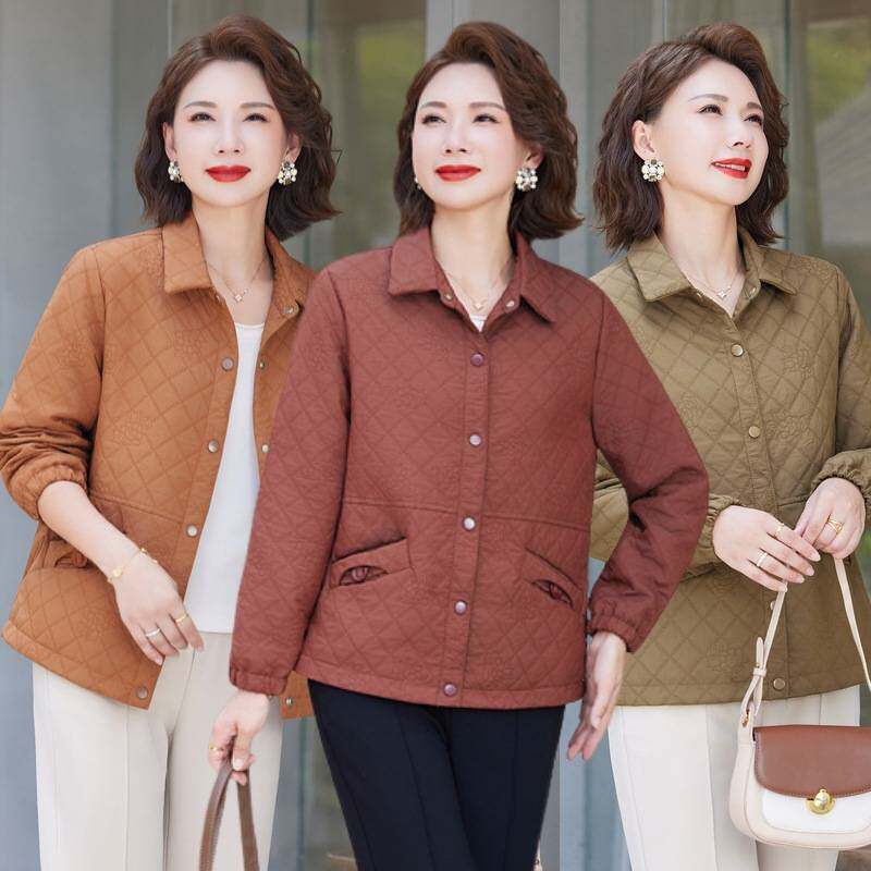 专柜品牌2026新款妈妈春装洋气薄款外套50岁中老年女装春秋季时尚