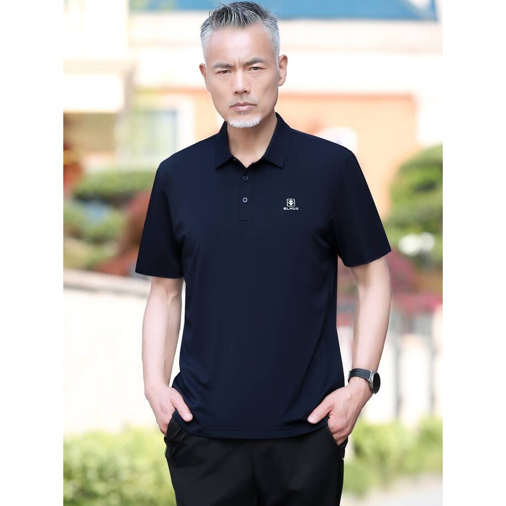 专柜品牌高端男士运动套装夏季2026新款POLO衫短袖t恤爸爸夏装休