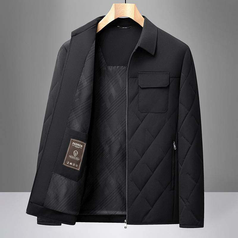 专柜品质中年男士外套棉服爸爸冬装保暖中老年男棉衣短版棉袄秋冬