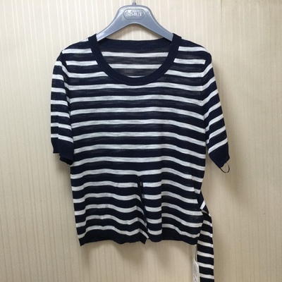 思慕缇专柜正品2025夏装新款百搭显瘦T针织衫SM396522-B7吊牌500