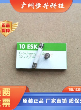 德国进口ESKA保险丝6.3x32 慢速 T1H500V，陶瓷保险丝，带灭弧砂