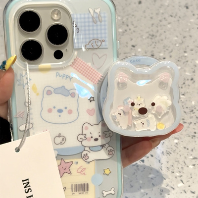 卡通记事本可爱比耶西高地小狗适用iphone17promax苹果15手机壳14