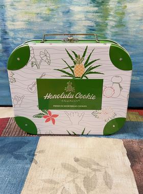美国直邮Honolulu阿罗哈岛屿铁盒装巧克力蘸酱和热带水果口味112g