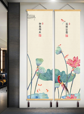 鑫楠通用中国风定制免打孔挂画