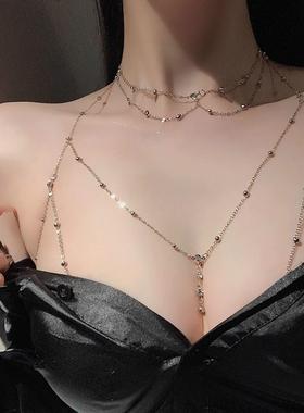 闪钻欧美性感胸链锁骨链
