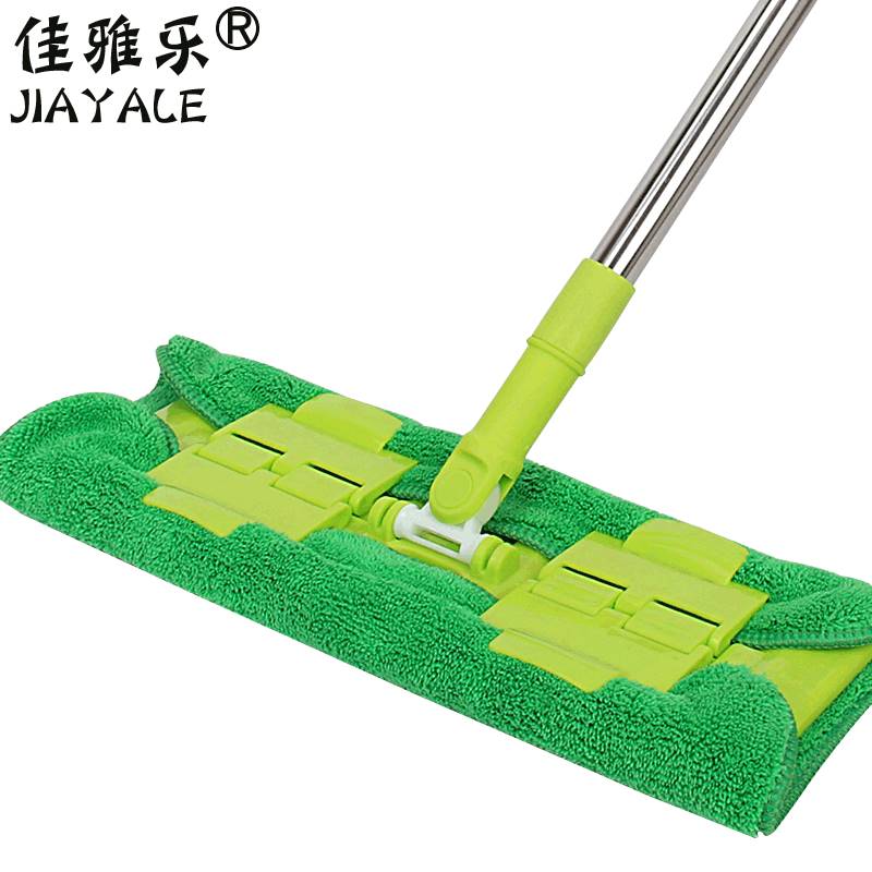 佳雅乐平板拖把一拖净地拖懒人拖布神器2021新款除尘夹毛巾家用