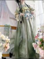 Gong Yu Yi {Chunxiao} Original Hanfu Women's Official Tang-style chest-length torn Dress Embroidered and Printed Daily fairy-like set thumbnail 3
