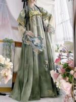 Gong Yu Yi {Chunxiao} Original Hanfu Women's Official Tang-style chest-length torn Dress Embroidered and Printed Daily fairy-like set thumbnail 2