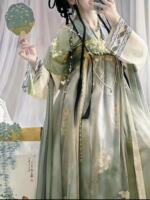 Gong Yu Yi {Chunxiao} Original Hanfu Women's Official Tang-style chest-length torn Dress Embroidered and Printed Daily fairy-like set thumbnail 5