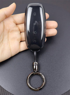 透明钥匙套适用于腾势d9 n7 n8汽车专用小配件壳扣简约超薄全包