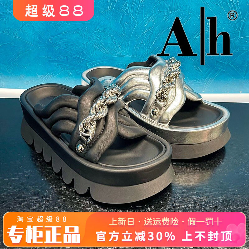 正品卡美星Ah女鞋2025夏季新款休闲个性舒适拖鞋凉鞋AMZ52L01025