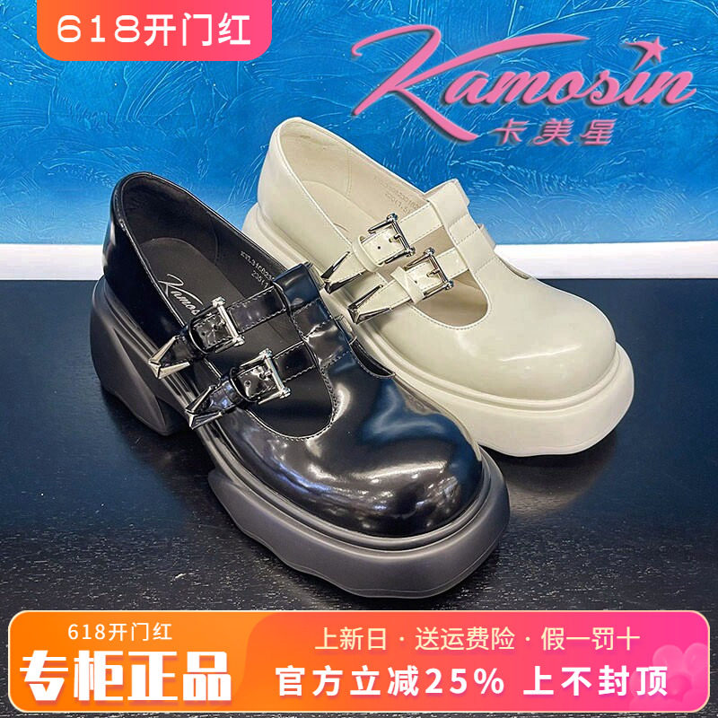 春季新款厚底英伦风小皮鞋女鞋