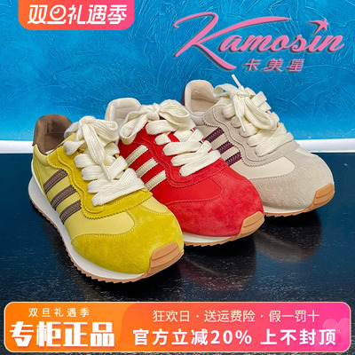 正品卡美星Ah女鞋2025春季新款系带平底休闲运动鞋KN851S60302