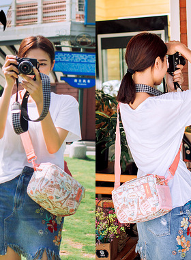 可爱单肩相机包佳能r50富士xt5索尼zve10尼康z30微单摄影收纳包女