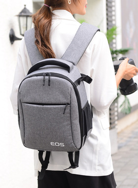 佳能相机包单反5D2 5D3 5D4 60D70D80D 200D索尼双肩摄影背包男女