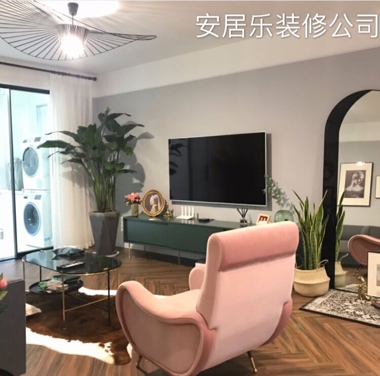 广州装修公司简约现代欧式装修水电木刷白墙油漆扇灰背景墙全半包