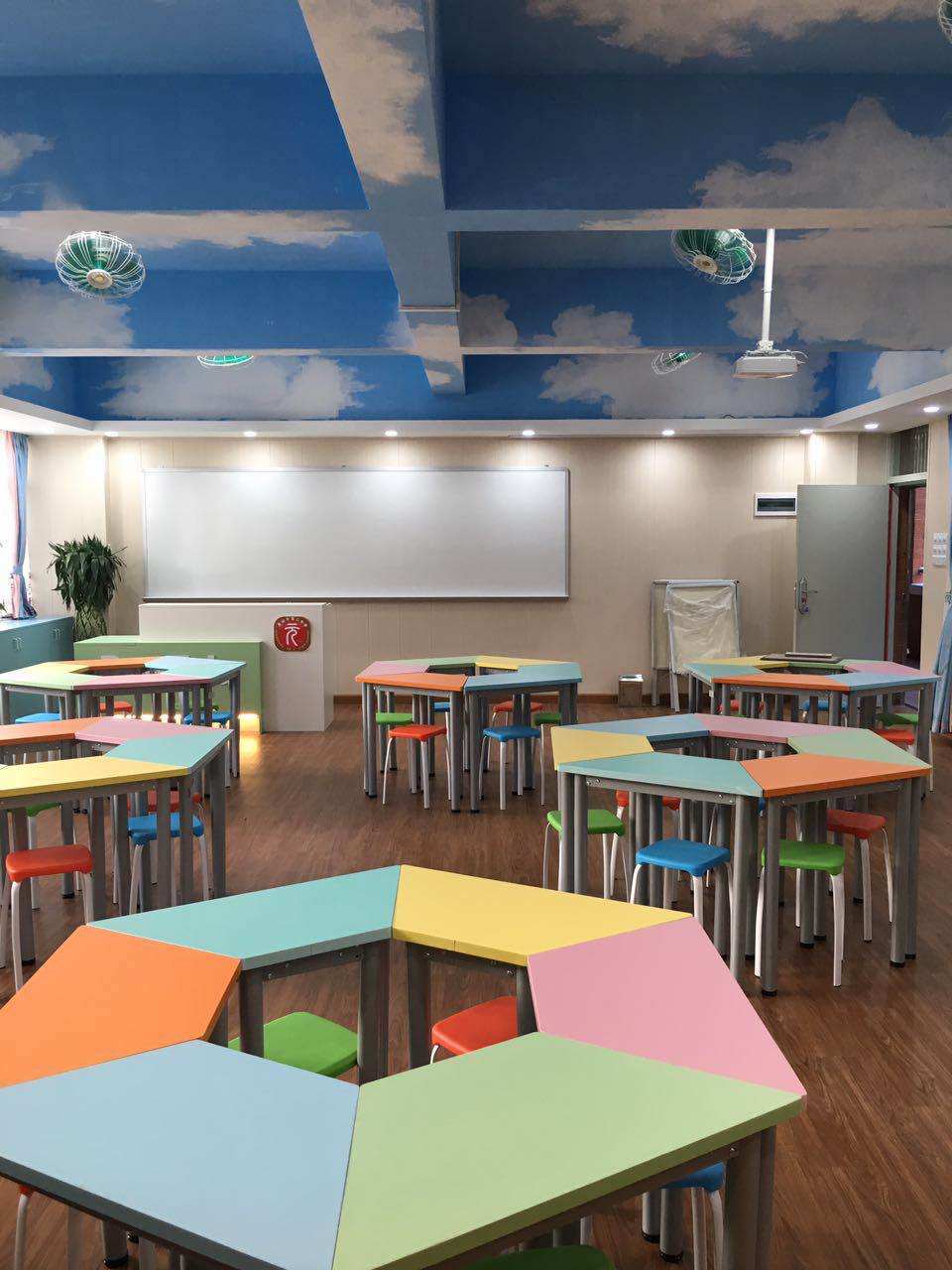 培训机构装修广州幼儿园早教中心舞蹈室画室学校施工软包门头店铺