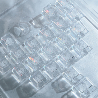 超冰镭射透明爱心键帽