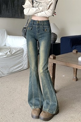 微喇裤长裤常规牛仔春秋