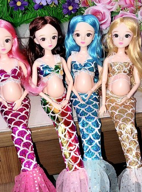娃娃玩具美人鱼公主衣服换装洋娃娃时装短裙儿童过家家梦幻