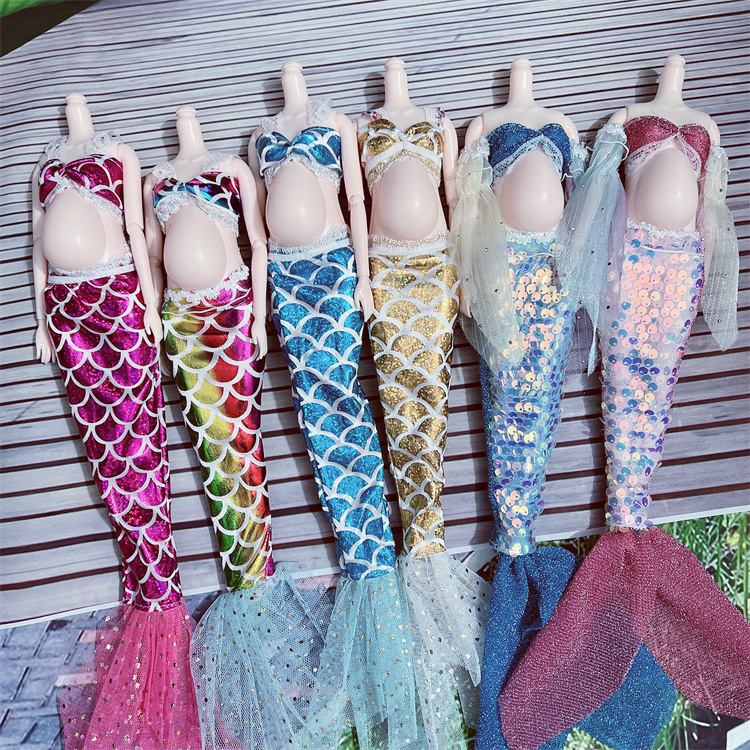 迪士尼美人鱼服洋娃娃玩具