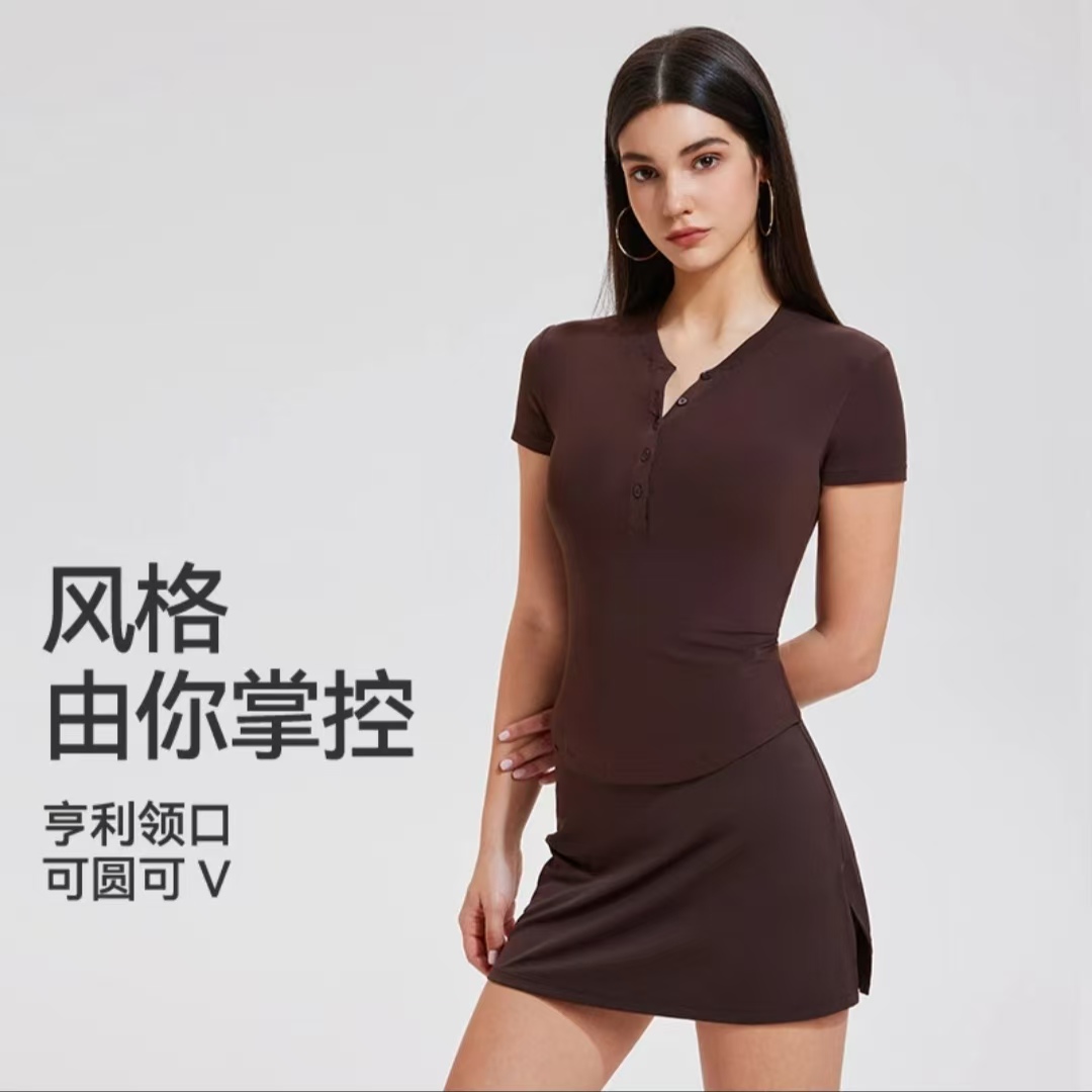 修身显瘦辣妹轻薄裸感V领