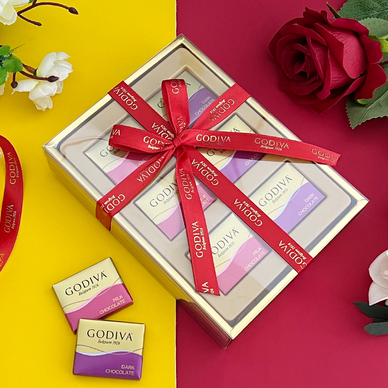 GODIVA/歌帝梵巧克力片装2粒6粒送女友闺蜜生日礼物结婚伴手礼盒