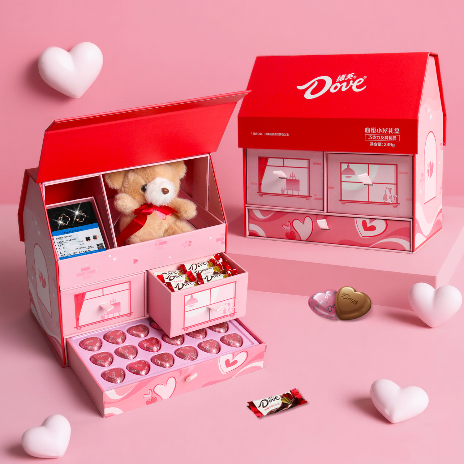德芙喜糖婚糖巧克力礼盒装情人节