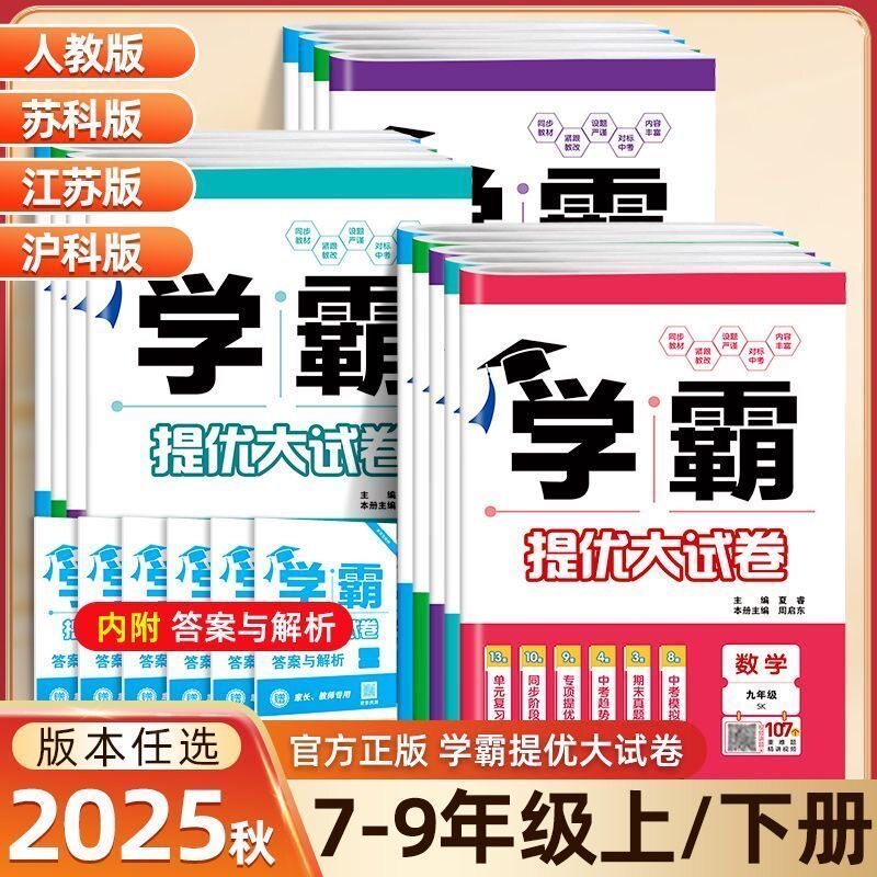 2025版学霸提优大试卷七八九年级
