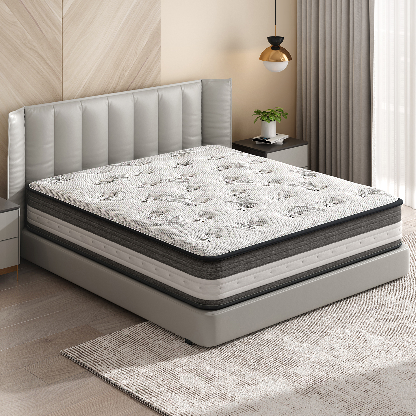 瑶海席梦思记忆棉椰棕弹簧床垫