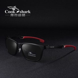 墨镜男潮人开车眼镜 cookshark库克鲨鱼偏光太阳镜男司机镜新款