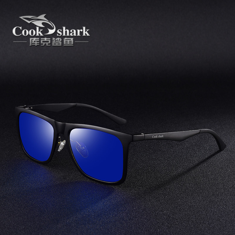 cookshark库克鲨鱼偏光太阳镜男司机镜墨镜男潮人新款开车眼镜男