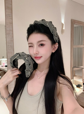 小象头包脸超宽发箍女高级感