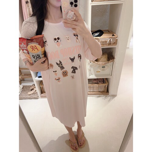 莫代尔夏卡通甜美软糯亲肤家居服