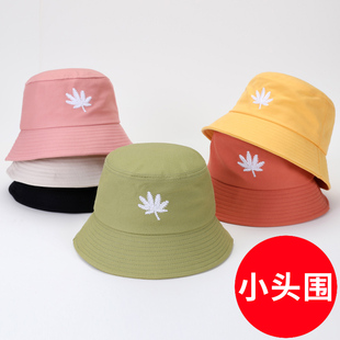 小号女秋天s小码xs秋季小头围50cm52cm54头小的帽子小清新渔夫帽