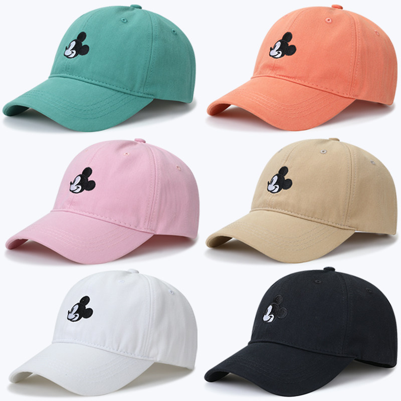 米奇帽子女鸭舌帽夏季韩版棒球帽男夏天个性米老鼠ins潮牌太阳帽