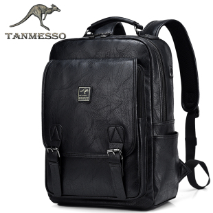 tanmesso旅行双肩包男时尚 背包 潮流休闲简约学生包电脑商务男士