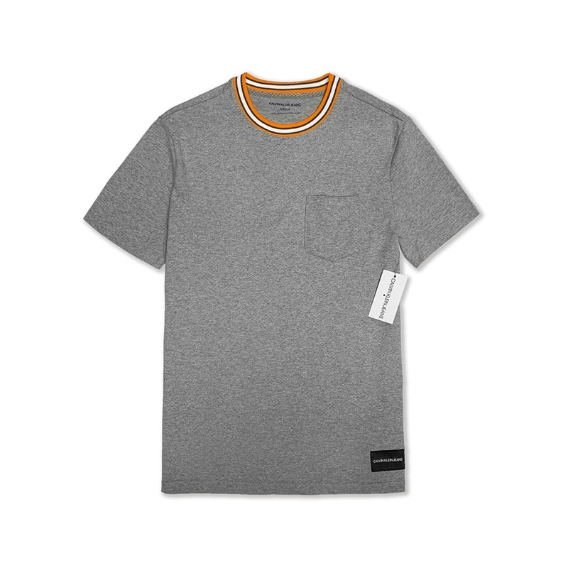 清仓Calvin Klein/凯文克莱短袖T恤男士宽松圆领纯棉打底衫夏季潮